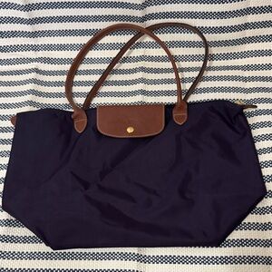 Longchamp Purple Tote Bag
